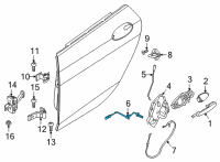 OEM 2022 BMW 228i xDrive Gran Coupe REAR DOOR HANDLE BOWDEN CABL Diagram - 51-22-7-474-349