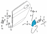 OEM BMW 228i xDrive Gran Coupe SYSTEM LOCK, REAR RIGHT Diagram - 51-22-7-956-146