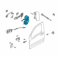 OEM 2012 Ford Transit Connect Latch Diagram - 9T1Z-6121813-B