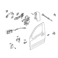 OEM 2011 Ford Transit Connect Lower Striker Screw Diagram - -W705476-S440