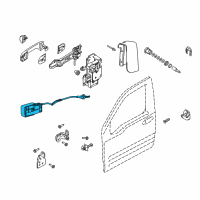 OEM Ford Transit Connect Handle, Inside Diagram - 9T1Z-6122666-A