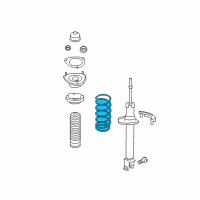 OEM 2013 Infiniti M56 Spring-Rear Suspension Diagram - 55020-1MA2A