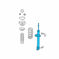 OEM 2018 Infiniti Q70 Shock Absorber Kit-Rear Diagram - E6210-6AU0A