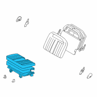 OEM 2000 Toyota 4Runner Cushion Assembly Diagram - 71460-35590-B3