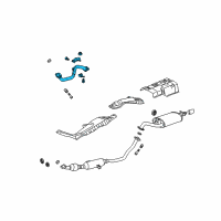 OEM 2009 Toyota Corolla Front Pipe Diagram - 17410-0D440