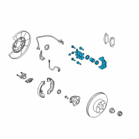 OEM Nissan 370Z Brake-Rear LH Diagram - 44011-EG50C