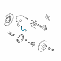 OEM 2010 Infiniti G37 Hose Assembly-Brake, Rear Diagram - 46211-EG03C