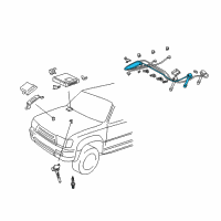 OEM Toyota 4Runner Plug Wire Diagram - 90919-15551