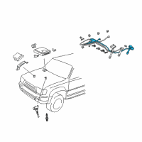 OEM 1999 Toyota 4Runner Plug Wire Diagram - 90919-15552