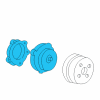 OEM Pontiac Grand Prix Water Pump Assembly Diagram - 89017269