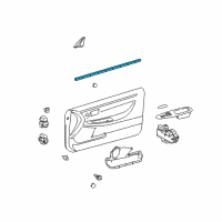 OEM 2002 Toyota Solara Belt Weatherstrip Diagram - 68171-06011