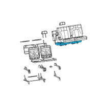 OEM 2005 Chevrolet Trailblazer EXT Pad Asm, Rear Seat #2 Cushion Diagram - 89042288