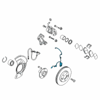 OEM Kia Forte5 Sensor Assembly-Abs Front Wheel Diagram - 59810A7300