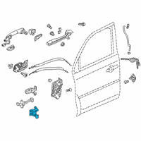 OEM Honda Ridgeline Hinge, Left Front Door (Lower) Diagram - 67460-TG7-A01ZZ