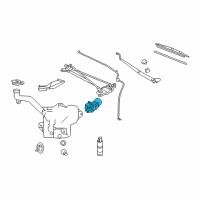 OEM 2006 Chevrolet Corvette Wiper Motor Diagram - 12335959