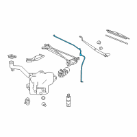 OEM Chevrolet Corvette Hose Asm-Windshield Washer Nozzle Diagram - 10322790