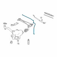 OEM 2013 Chevrolet Corvette Hose Asm-Windshield Washer Nozzle Diagram - 10322790