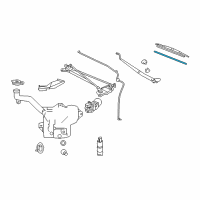 OEM 2010 Chevrolet Corvette Wiper Asm, Windshield (RH) Diagram - 12335961