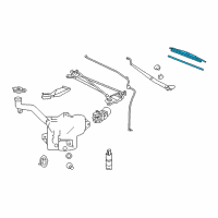 OEM 2012 Chevrolet Corvette Wiper Blade Diagram - 10306887