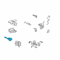 OEM Honda Switch Assembly, Wiper Diagram - 35256-SJC-A01