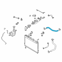 OEM 2012 Hyundai Veracruz Hose-Radiator, Upper Diagram - 25411-3J100