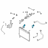 OEM 2007 Hyundai Veracruz Bracket Assembly-Radiator Mounting, Upper Diagram - 25333-3J000