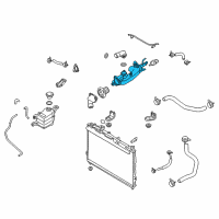 OEM Kia Housing Assembly-Thermostat Diagram - 256203C100