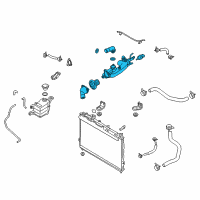 OEM 2010 Hyundai Veracruz Control Assembly-Coolant Temperature Diagram - 25600-3C101