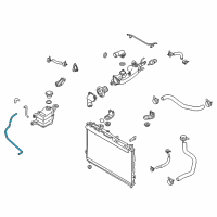 OEM Hyundai Tube-Over Flow Diagram - 25443-3J020