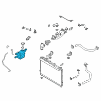 OEM 2010 Hyundai Veracruz Reservoir Tank Diagram - 25431-3J001