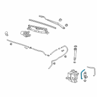 OEM 2017 Chevrolet Sonic Washer Hose Diagram - 95229341