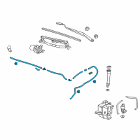 OEM Chevrolet Washer Hose Diagram - 95026523