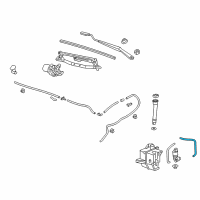 OEM Chevrolet Sonic Washer Hose Diagram - 95916893