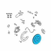 OEM 2012 Ford Mustang Rotor Diagram - 5R3Z-2C026-A