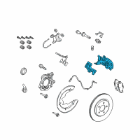 OEM 2014 Ford Mustang Caliper Diagram - DR3Z-2552-C