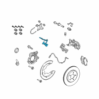 OEM 2013 Ford Mustang Brake Hose Diagram - CR3Z-2A442-A