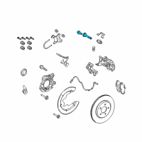 OEM 2014 Ford Mustang Caliper Retainer Kit Diagram - 4U2Z-2386-DA