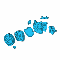 OEM 2015 Cadillac ATS Water Pump Diagram - 12690253