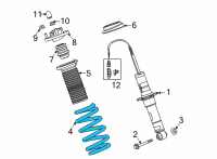 OEM Chevrolet Corvette Spring Diagram - 84825097