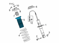 OEM 2021 Chevrolet Corvette Upper Insulator Diagram - 84840611