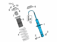 OEM 2020 Chevrolet Corvette Shock Diagram - 84905756