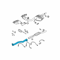 OEM 2008 BMW 535i Catalytic Converter Diagram - 18-30-7-541-849