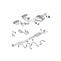 OEM 2004 BMW 645Ci Rubber Mount With Bracket Diagram - 18-30-7-525-615