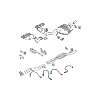 OEM 2007 BMW 530xi O2 Oxygen Sensor Diagram - 11-78-7-544-654