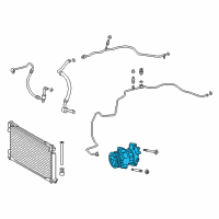 OEM Lexus UX200 Compressor Assembly, W/P Diagram - 88310-02B60