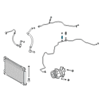 OEM 2018 Toyota C-HR Suction Pipe Valve Diagram - 88899-F4170