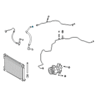 OEM 2018 Toyota C-HR Suction Hose O-Ring Diagram - 88899-F4160