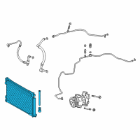 OEM 2020 Toyota C-HR Condenser Diagram - 88450-F4010