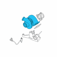 OEM 1998 Ford E-350 Econoline Turbocharger Diagram - F4TZ-6VK682-CARM