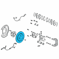 OEM Honda Clarity Disk, Rear (17", 10T) Diagram - 42510-TRT-A00